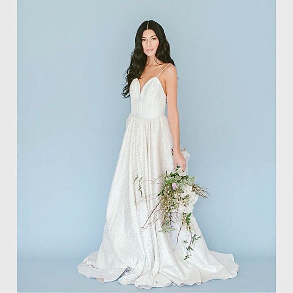 Truvelle Carolina Wedding Dress Gown A-Line Lace Up 8 - Picture 14 of 14